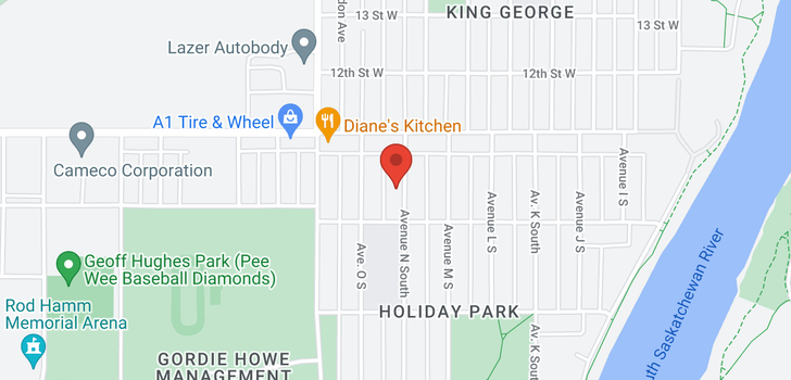 map of 1131 N AVE S